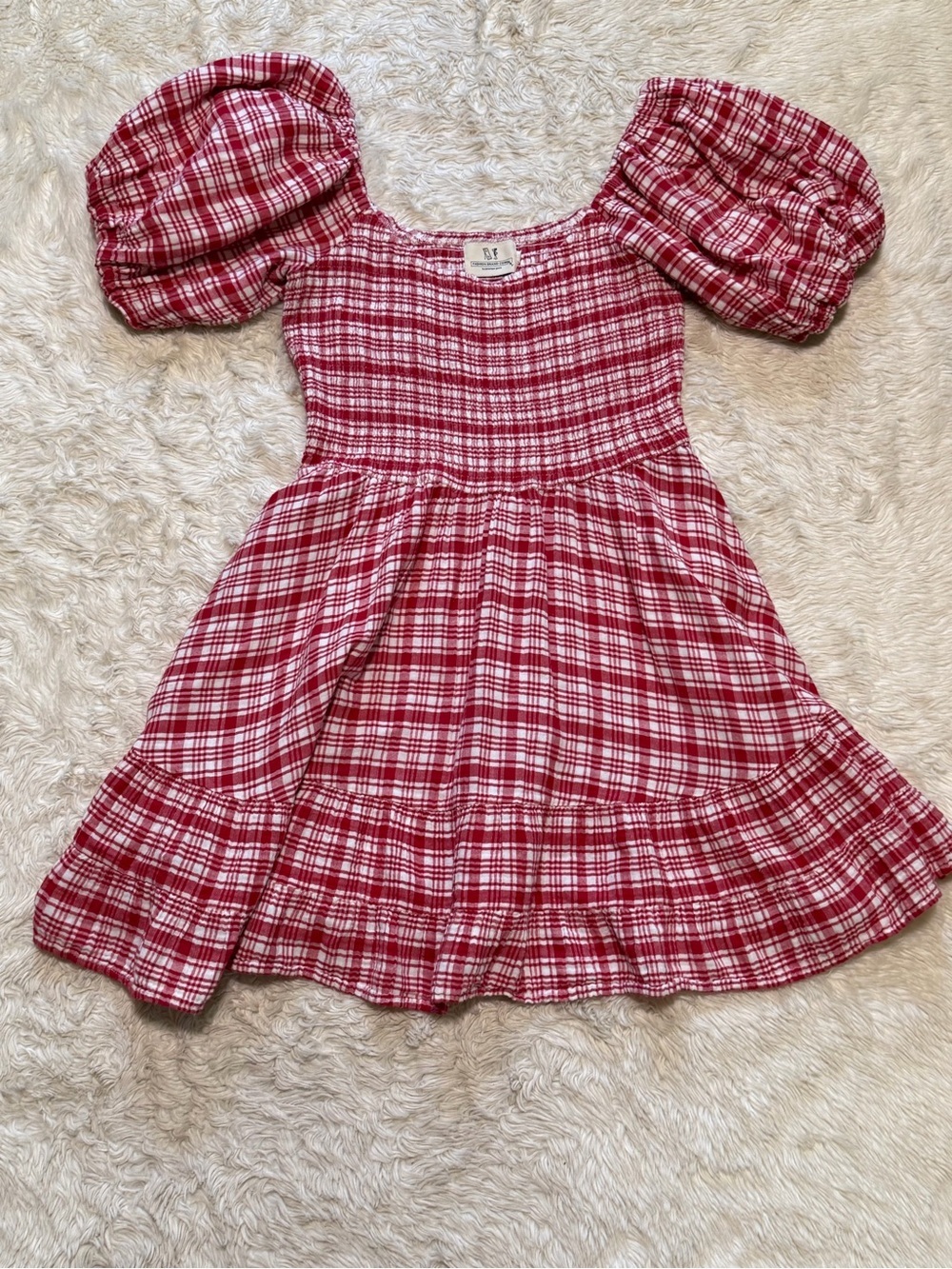 Fashion Brand Company Picnic Dress in Red Gingham - Size 2XL